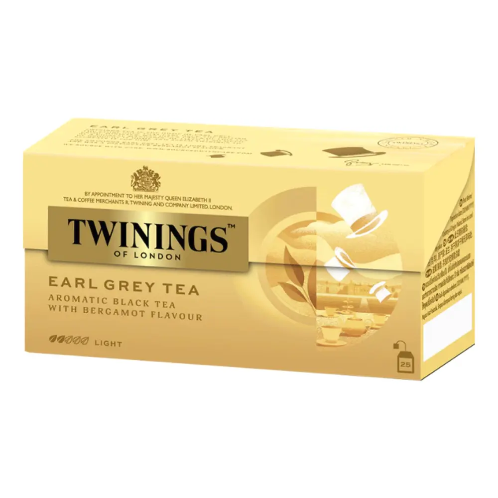 Trà Đen Bá Tước, Earl Grey Tea, Black Tea with Bergamot Flavour, 25 Túi Trà (50g) - TWININGS